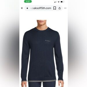 Karl Lagerfeld Men's Navy Sweater